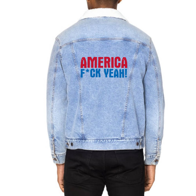 America Yeah Unisex Sherpa-lined Denim Jacket | Artistshot
