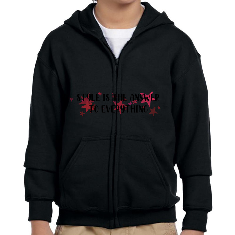 Answer To Everything Youth Zipper Hoodie by brumfieldportillo7vlpq8 | Artistshot