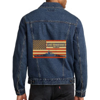 Uss Tennessee Bb 43 Dreadnought Battleship Gift Men Denim Jacket | Artistshot