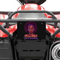 Womens Afro African American Black Woman Lupus Warrior Atv License Plate | Artistshot