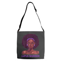 Womens Afro African American Black Woman Lupus Warrior Adjustable Strap Totes | Artistshot