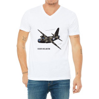 Wellington British Ww2 Bomber Plane Art   Wellington Bomber Plane V-neck Tee | Artistshot