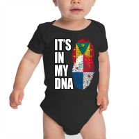 Grenadian And Panamanian Mix Heritage Dna Flag Baby Bodysuit | Artistshot