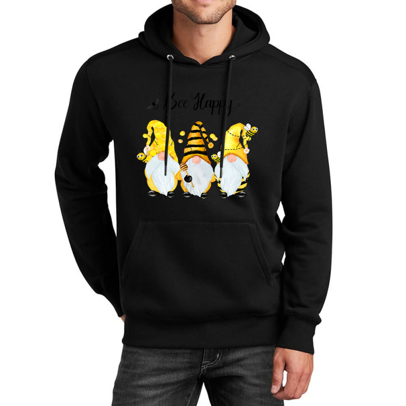 Bee Happy Bee Gnome Spring Unisex Hoodie | Artistshot