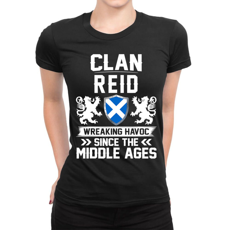 Clan Reid Scottish Family Scotland Mothers Day Fathers Ladies Fitted T-Shirt by Aliceartist | Artistshot