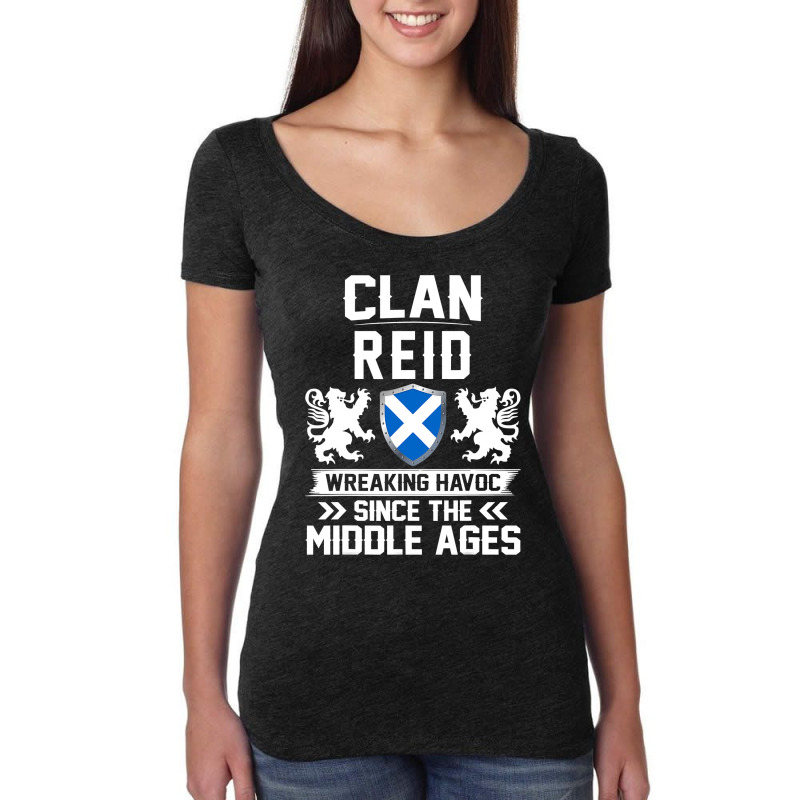 Clan Reid Scottish Family Scotland Mothers Day Fathers Women's Triblend Scoop T-shirt by Aliceartist | Artistshot