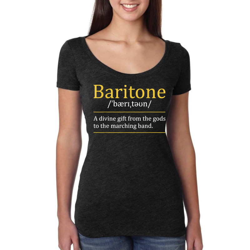 Baritone   Euphonium Marching Bandmaster Music Enthusiast T Shirt Women's Triblend Scoop T-shirt | Artistshot