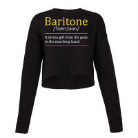 Baritone   Euphonium Marching Bandmaster Music Enthusiast T Shirt Cropped Sweater | Artistshot