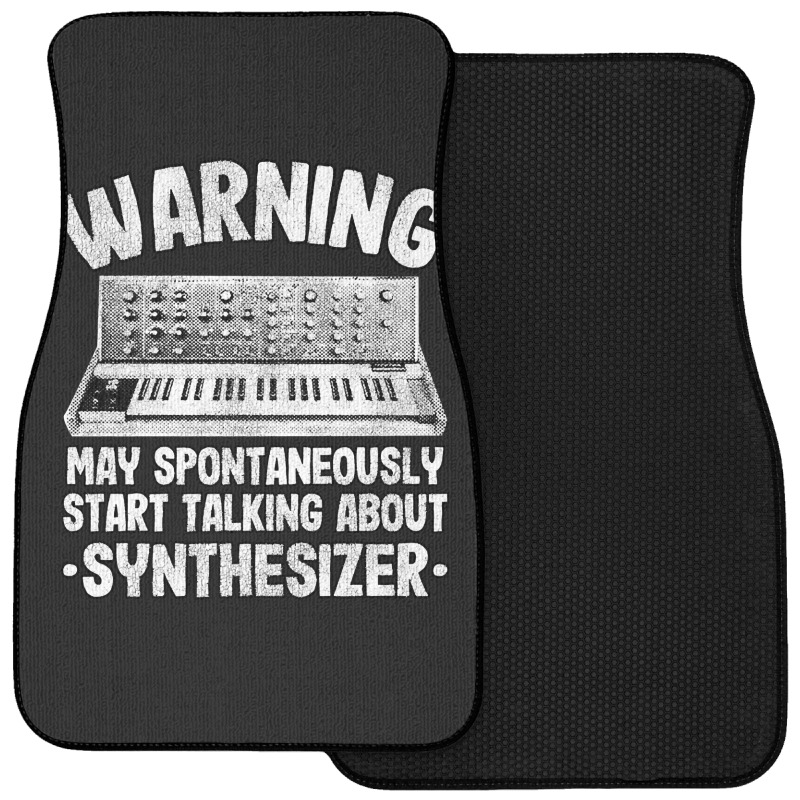 Funny Warning May Talk About Synthesizer Analog Front Car Mat | Artistshot