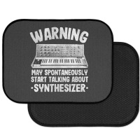 Funny Warning May Talk About Synthesizer Analog Rear Car Mat | Artistshot