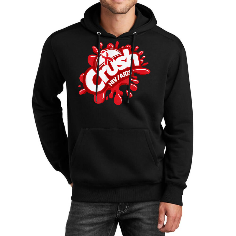 Crush Hiv Aids Awareness Red Ribbon World Aids Day T Shirt Unisex Hoodie by gswarnkab | Artistshot