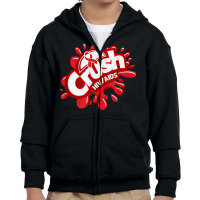 Crush Hiv Aids Awareness Red Ribbon World Aids Day T Shirt Youth Zipper Hoodie | Artistshot