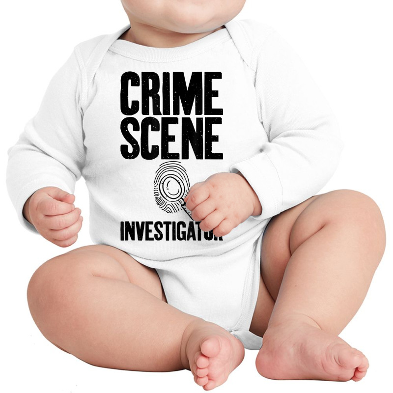 Crime Scene Investigator Private Detective Expert Graphic T Shirt Long Sleeve Baby Bodysuit by marge3nstbo | Artistshot