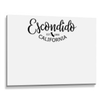 Escondido California State Map Escondido Ca Us City T Shirt Metal Print Horizontal | Artistshot