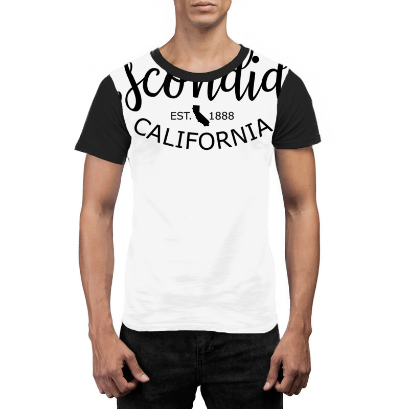 Escondido California State Map Escondido Ca Us City T Shirt Graphic T-shirt | Artistshot