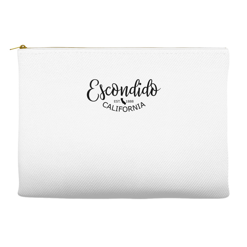 Escondido California State Map Escondido Ca Us City T Shirt Accessory Pouches | Artistshot