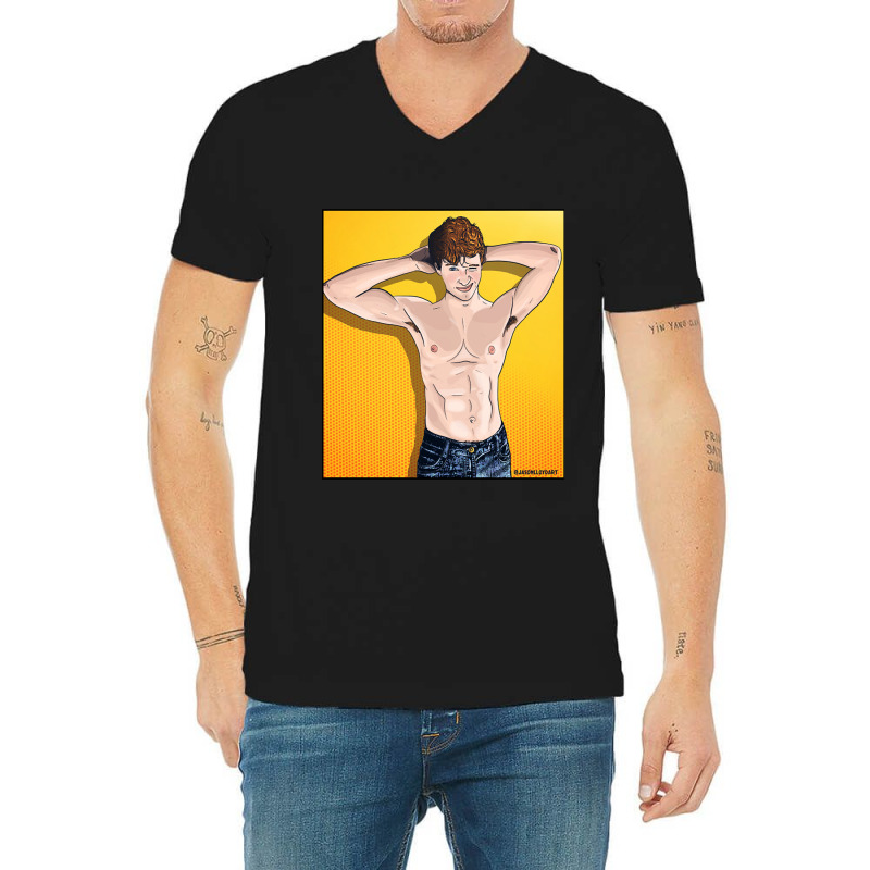 Winking Twink V-neck Tee | Artistshot