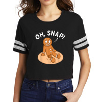 Oh Snap Freak Funny Amputee Prosthetic Surgery Graphic Scorecard Crop Tee | Artistshot