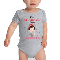 Diabetic Type 1 2 Awareness I'm Stronger Than Diabetes Gift T Shirt Baby Bodysuit | Artistshot