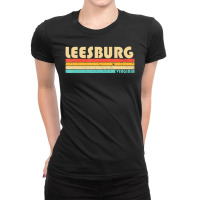 Leesburg Va Virginia City Home Roots Retro 70s 80s Ladies Fitted T-shirt | Artistshot