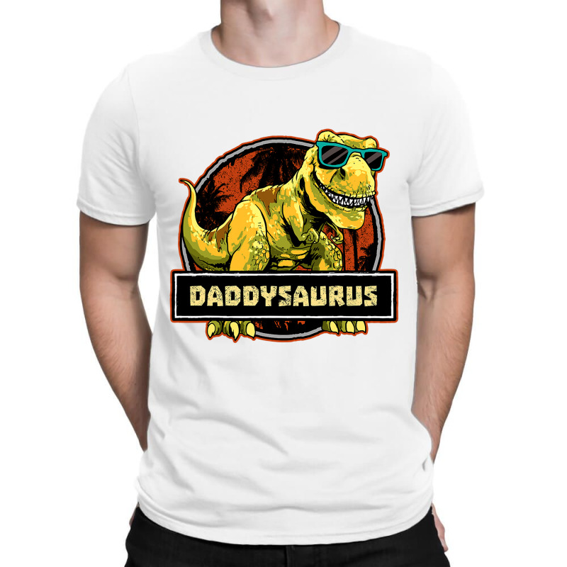 Daddysaurus Fathers Day T Rex Dinosaur Daddy Saurus Men T-shirt | Artistshot