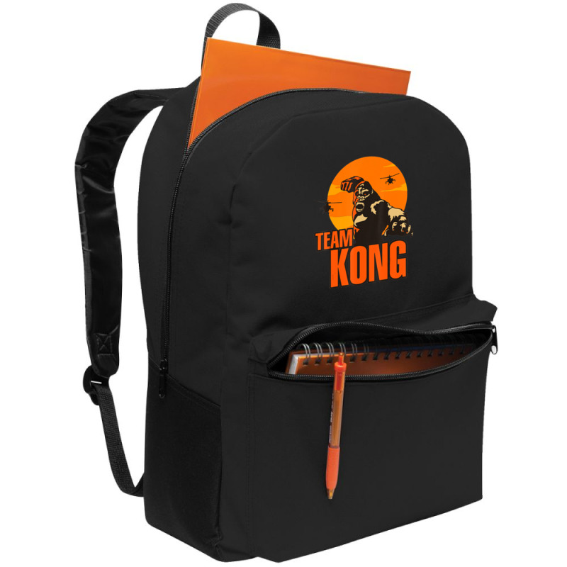 Team Kong Taking Over The City And Helicopters Sunset Backpack | Artistshot