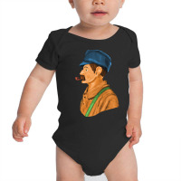 Man With Tobacco Pipe Baby Bodysuit | Artistshot