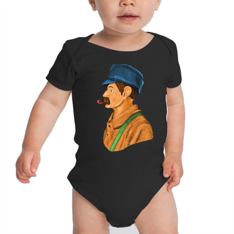 Man With Tobacco Pipe Baby Bodysuit by Jankonen637 | Artistshot