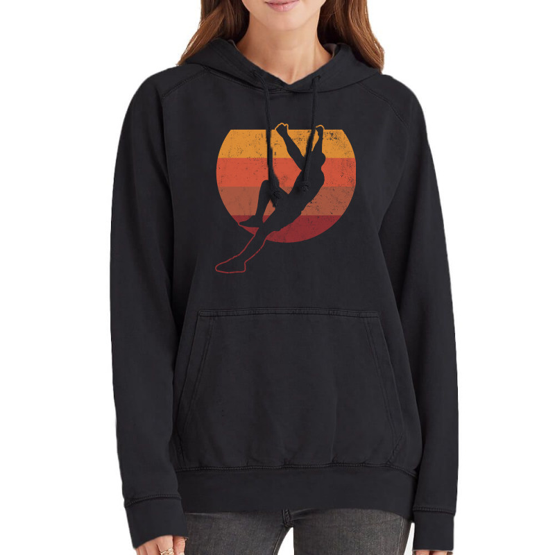 Rock Climbing Bouldering Climber Vintage Vintage Hoodie | Artistshot