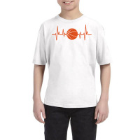 Bball Tshirt Heartbeat Basketball Tshirt Youth Tee | Artistshot