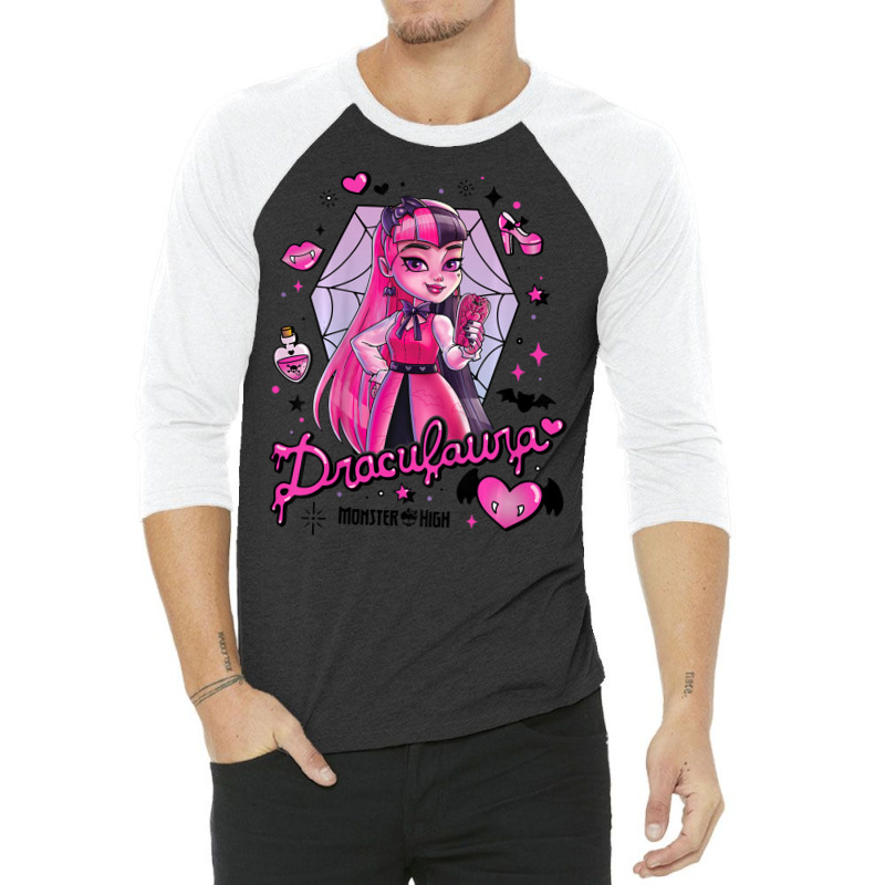 Kids Monster High Draculara 3/4 Sleeve Shirt by rastyrocl | Artistshot