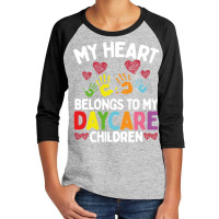 Childcare Teacher My Heart Belongs To My Daycare Provider Youth 3/4 Sleeve | Artistshot