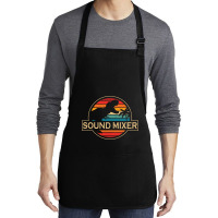 Sound Mixer Dinosaur Medium-length Apron | Artistshot