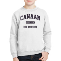 Womens Canaan New Hampshire Nh Vintage State Athletic Style Vneck Youth Sweatshirt | Artistshot