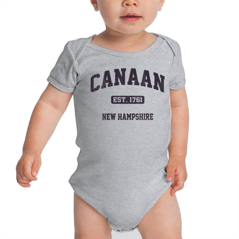 Womens Canaan New Hampshire Nh Vintage State Athletic Style Vneck Baby Bodysuit by Davidartist | Artistshot