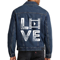 Filmmaker Love Film Producer Film Director Cameraman Men Denim Jacket | Artistshot