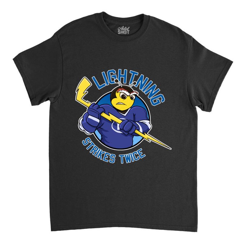 Lightning Strikes Twice Hockey Championsthunderbug Classic T-shirt by JudyRowena | Artistshot