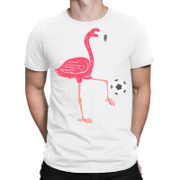 Flamingo Playing Soccer Football Player Men, Women, Kids T-shirt | Artistshot