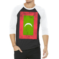 Maldives  Awesome Flag 3/4 Sleeve Shirt | Artistshot