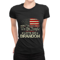 Gun Flag Let's Go Branson Brandon Lets Go Branson (on Back) Ladies Fitted T-shirt | Artistshot