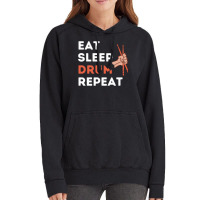 Eat Sleep Drum Repeat Drummer Music Classic  Aesthetic Vintage Hoodie | Artistshot