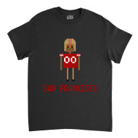 Retro San Francisco Fan 8 Bits Variation Classic T-shirt | Artistshot