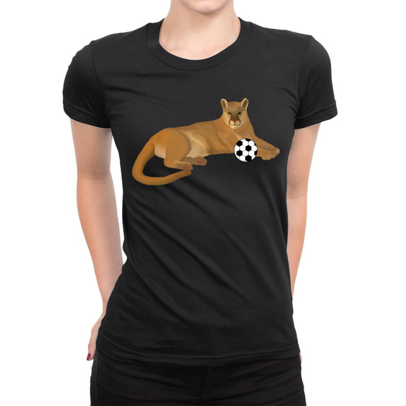 Soccer Cougar Ladies Fitted T-Shirt by HoraceMcgloin | Artistshot