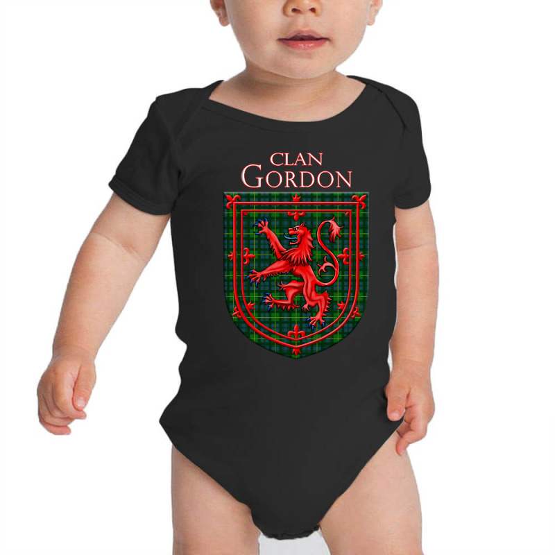 Gordon Tartan Scottish Plaid Lion Rampant Baby Bodysuit by oatesorlandoi9eepf | Artistshot