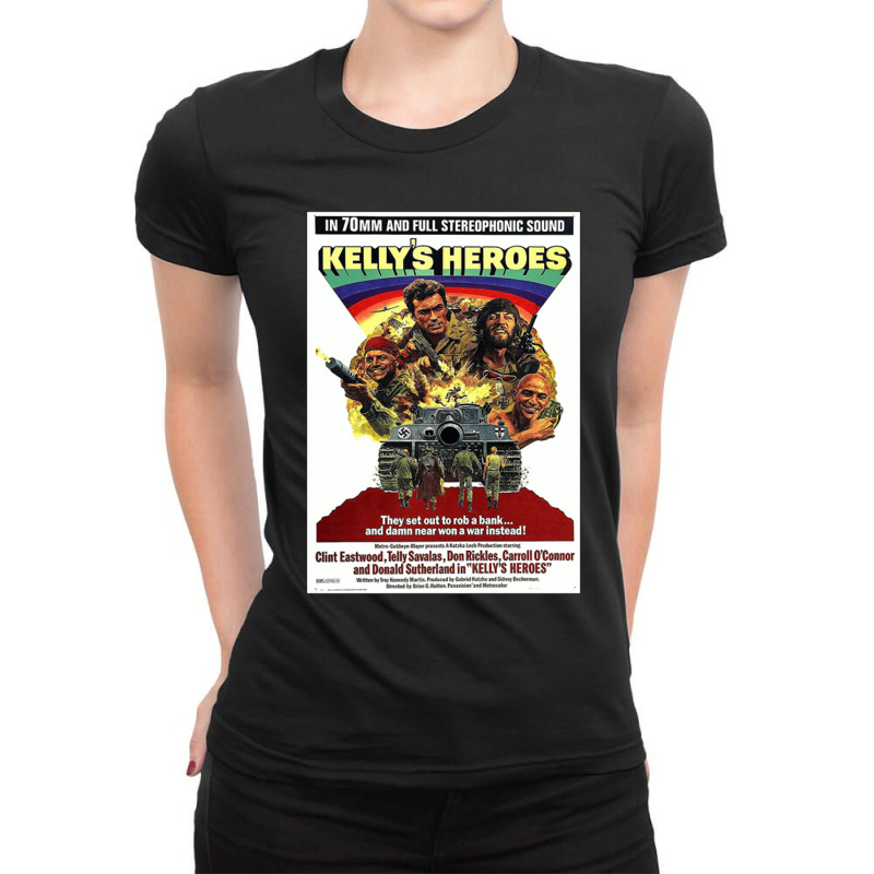 Kelly's Heroes 1970 World War Ii Comedy Drama Heist Film Gift Ladies Fitted T-Shirt by MabellaPennachio | Artistshot