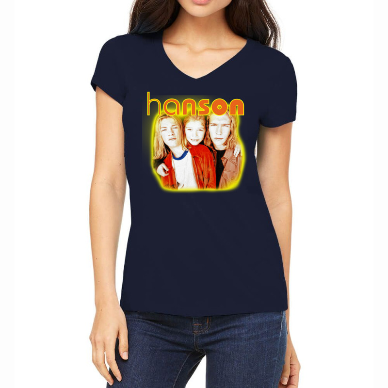 Hanson Classic  Music Women's V-Neck T-Shirt by dinsfokems | Artistshot