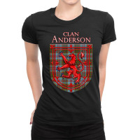 Anderson Tartan Scottish Plaid Lion Rampant Ladies Fitted T-shirt | Artistshot