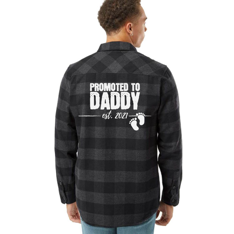 Promoted To Daddy 2021 Soon To Be Dad Husband Gift Flannel Shirt by Davidartist | Artistshot