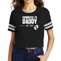 Promoted To Daddy 2021 Soon To Be Dad Husband Gift Scorecard Crop Tee | Artistshot