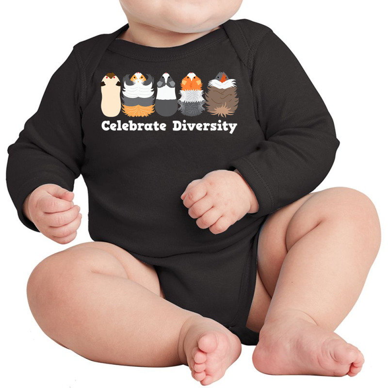 Funny  Celebrate Diversity  Cute Gift For Guinea Pig Lovers Long Sleeve Baby Bodysuit | Artistshot